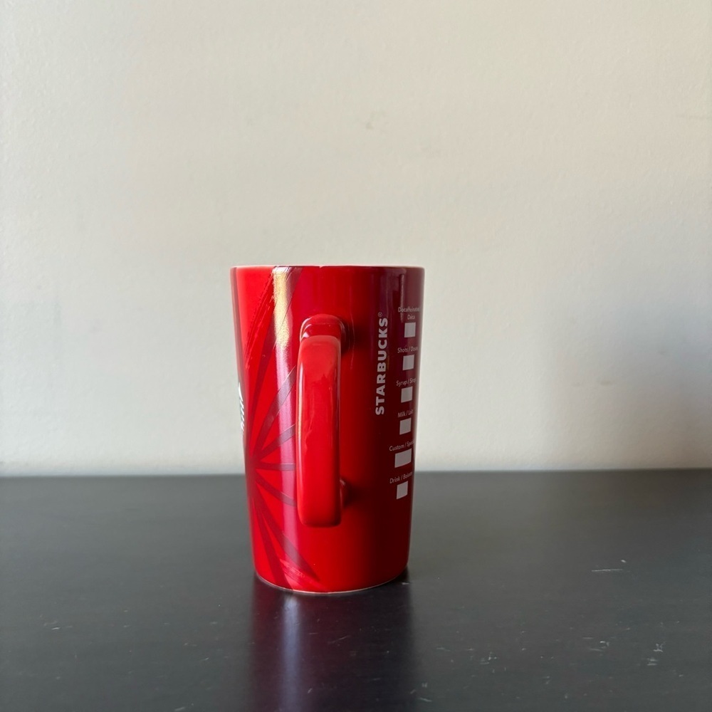 😍2/$20 Starbucks 30th Anniversary 2014 Christmas Blend Red Coffee Mug 12 fl oz - Picture 5 of 8
